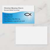 Cartes de visite chrétiennes modernes Design (Devant / Derrière)