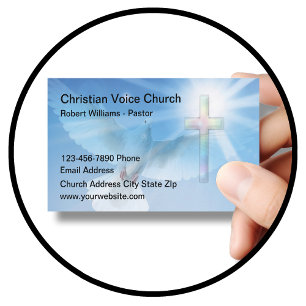 Cartes de visite chrétiennes Scenic Dove Church