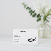 Cartes de visite chrétiens de poissons (Debout devant)