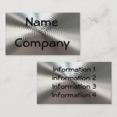 Cartes de visite circulaires de conception de (Devant / Derrière)