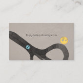 Cartes de visite Ciseaux de Couture (Dos)