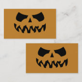 cartes de visite citrouilles (Devant / Derrière)