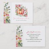 Cartes de visite citrouilles (Devant / Derrière)