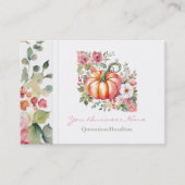 Cartes de visite citrouilles (Devant)