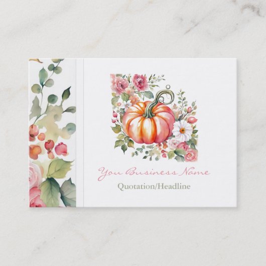 Cartes de visite citrouilles (Devant)