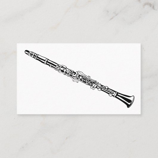 Cartes de visite Clarinet (Dos)
