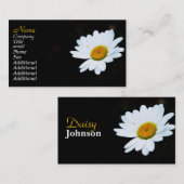 Cartes de visite Classique De Faisy Noir Et Blanc (Devant / Derrière)