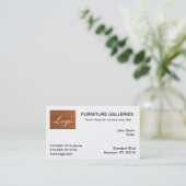 Cartes de visite Classique Logo Tangerine (Debout devant)