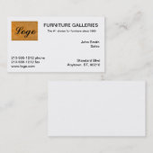 Cartes de visite classiques avec logo orange (Devant / Derrière)