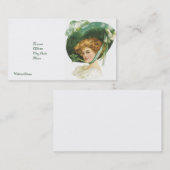 CARTES DE VISITE CLASSIQUES - BIG GREEN BONNET - S (Devant / Derrière)