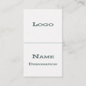 Cartes de visite classiques blancs (Devant)