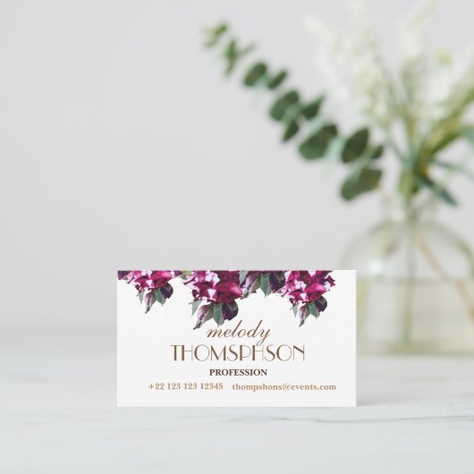 Cartes de visite classiques et élégants (Debout devant)