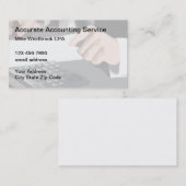 Cartes de visite classiques pour comptable fiscal (Devant / Derrière)