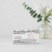 Cartes de visite classiques pour comptable fiscal (Debout devant)