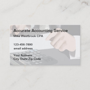 Cartes de visite classiques pour comptable fiscal