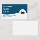 Cartes de visite classiques pour école de conduite (Devant / Derrière)