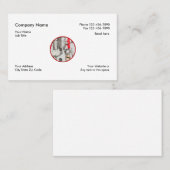 Cartes de visite classiques pour plombier simple (Devant / Derrière)