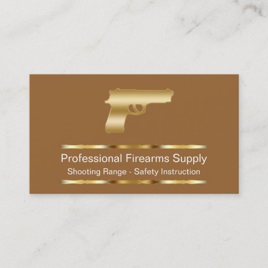 Cartes de visite Classy Firearms (Devant)