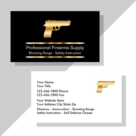 Cartes de visite Classy Firearms