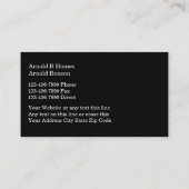 Cartes de visite Classy Realtor (Dos)