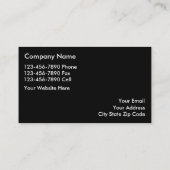 Cartes de visite Classy Yacht Broker (Dos)