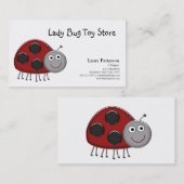 Cartes de visite coccinelle (Devant / Derrière)