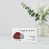 Cartes de visite coccinelle (Debout devant)