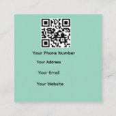 Cartes de visite code QR (Dos)