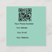 Cartes de visite code QR (Dos)