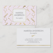 cartes de visite coiffeur, coiffeur, maquillage (Devant / Derrière)