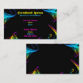 Cartes de visite colorées (Devant / Derrière)
