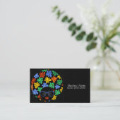 Cartes de visite colorées Afro Love (Debout devant)