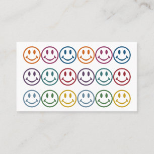 Cartes de visite colorés