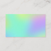 Cartes de visite colorés à dégradé doux (Dos)