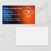Cartes de visite colorés Médicales d'assurance (Devant / Derrière)