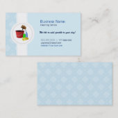 Cartes de visite commerciaux de nettoyage (Devant / Derrière)