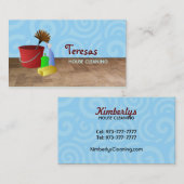 cartes de visite commerciaux de nettoyage (Devant / Derrière)