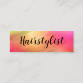 Cartes de visite compactes pour coiffeur chic (Devant)
