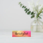 Cartes de visite compactes pour coiffeur chic (Debout devant)