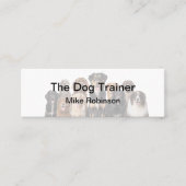 Cartes de visite compactes pour la formation canin (Devant)