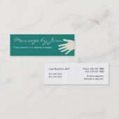 Cartes de visite compactes pour massage (Devant / Derrière)