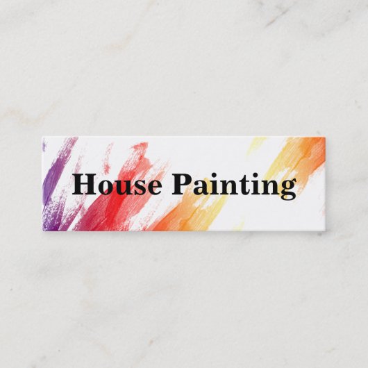 Cartes de visite compactes pour peintre (Devant)