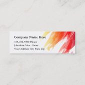 Cartes de visite compactes pour peintre (Dos)