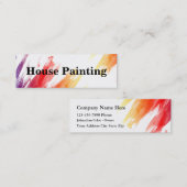 Cartes de visite compacts de peintre (Devant / Derrière)