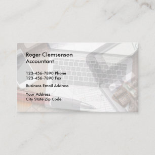 Cartes de visite comptable uniques