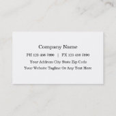 Cartes de visite comptables (Dos)