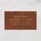 Cartes de visite comptables (Dos)