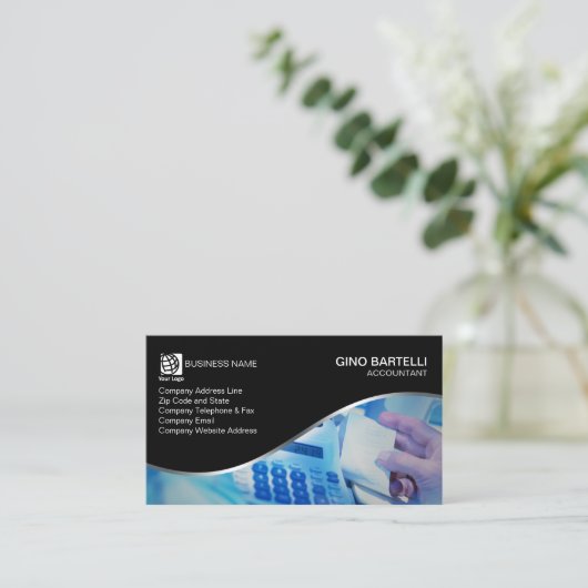 Cartes de visite comptables (Debout devant)