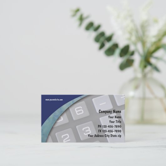 Cartes de visite comptables (Debout devant)