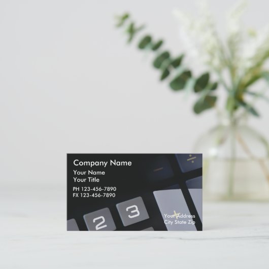 Cartes de visite comptables (Debout devant)